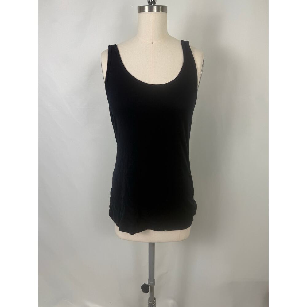 Ann Taylor Loft XL Basic‎ Staple Camisole Tank Top Layer Black Cotton Normcore